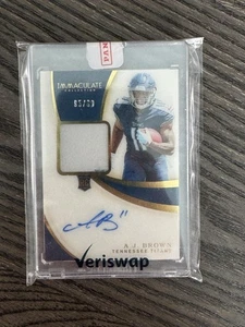 Panini Immacolata Collezione 2019 A.J. Patch Rookie Marrone Auto RPA #/99 - Foto 1 di 2
