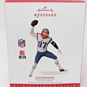 Hallmark Football Legends Rob Gronkowski Ornement New England Patriots avec boite - Photo 1/7
