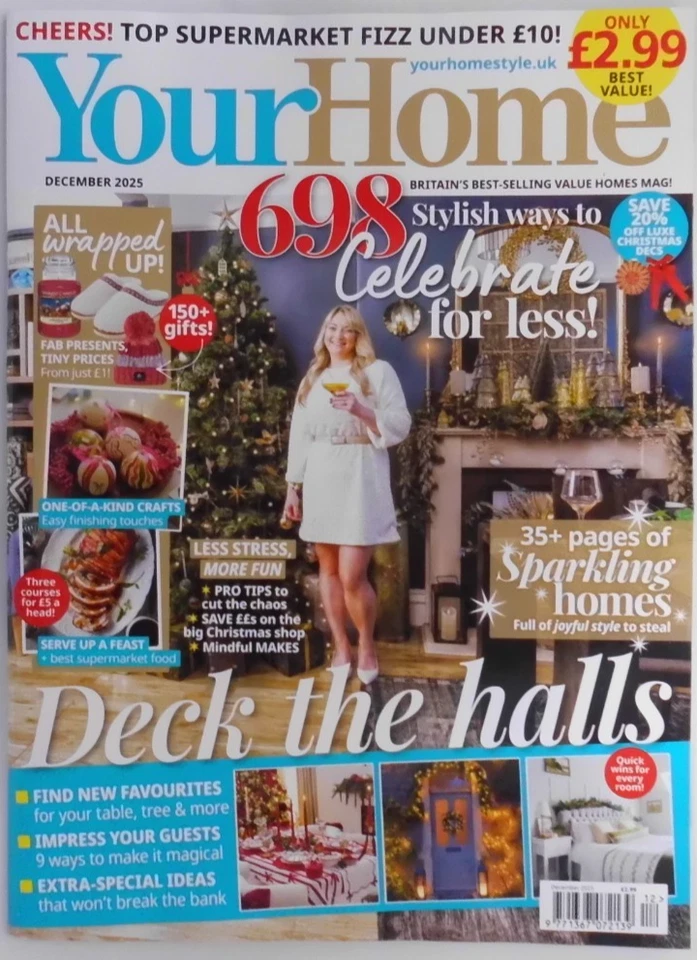 Your Home magazine Dec 2025. 698 Stylish ways to celebrate Christmas for less - Image 1 of 1