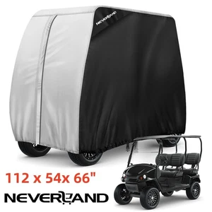 NEVERLAND Golf Cart Cover 4Passenger Dust UV Waterproof for EZGO Club Car Yamaha - Picture 1 of 16