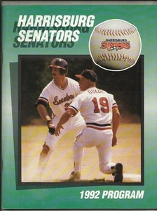1992 Harrisburg Senators vs London Tigers Minor League Program-Rondell White EX - Picture 1 of 3