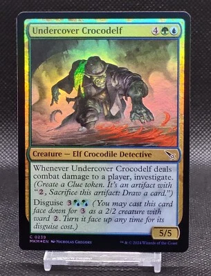 Undercover Crocodelf 0239 - Murders at Karlov Manor (MKM) C Foil Magic MTG - Image 1 of 2