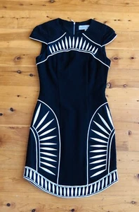 Blessed are the meek Ladies Contrast Dress Black Size 1 (6-8) RRP $370 EUC - Picture 1 of 8