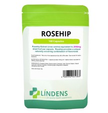 Lindens Rosehip TRIPLE PACK 300 Capsules 2000mg Flavonoids Quality Supplement