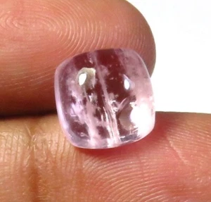 Natürlicher Morganit Edelstein 9 x 9,5 mm glatt Kissen rosa Cabochon 3,9 kt Zum Selbermachen MG-11 - Bild 1 von 8