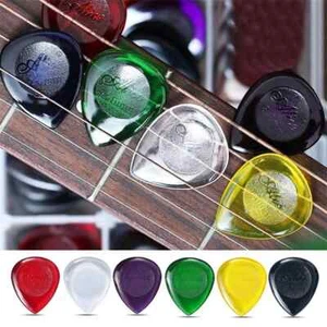 Alice 100PCS Stubby Guitar Picks Durable Clear Thickness Plectrums 1 / 2 / 3 mm - Picture 1 of 9
