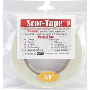 Scor Pal ~ SCOR-TAPE ~ 3/8" x 27 Yards Double Sided - Picture 1 of 1