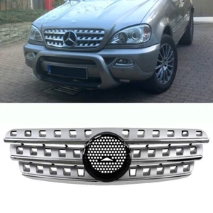 Mercedes Classe-ML W163 Grille calandre noir argenté Grille Look W164 1998-2005 - Afbeelding 1 van 5