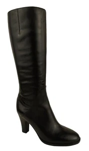 Bloomingdale's Women's Ainsley Knee High Leather Boots, Black 8.5M New - Picture 1 of 3