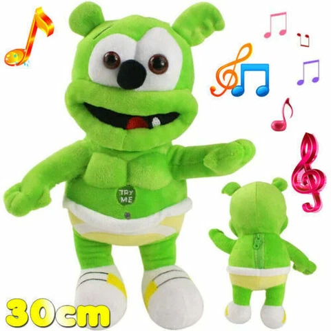 BEAR Gummibar Kids GUMMY Xmas Soft Toy US Singing A Musical Gift AM Plush I Doll Cover