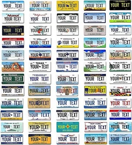 Personalize Custom License Plate Tag for Any State Auto Car Motorcycle ATV Moped - Picture 1 of 85