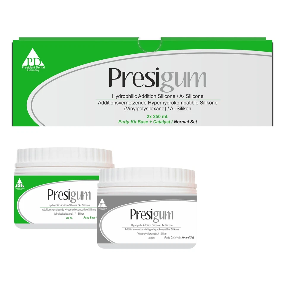 PRESIDENT DENTAL PRESIGUM NORMAL A-Silikon 2x250 İmpression Material
