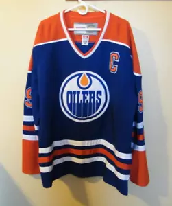 WAYNE GRETZKY / VINTAGE STYLE / CCM / EDMONTON OILERS / HOCKEY JERSEY / SIZE 54. - Picture 1 of 10