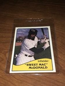 1979 TCMA WEST HAVEN Minor League Yankees "SWEET MAC" MCDONALD RC CARD #10 MINT+