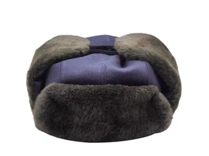 NEW ENRICO MNDELLI 100% cashmere Fur CAP Luxury HAT Size Us XL (MAC1) - Picture 1 of 2