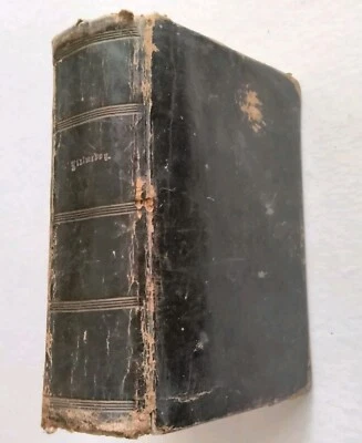 Antique Danish Psalmebog 1865 Psalm Danish Christian Christianity Book - Image 1 of 4