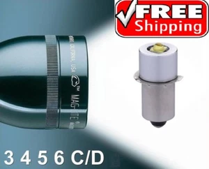 Ultra-Bright 350 Lumen Maglite LED Bulb Conversion Upgrade 3-6 Cell C & D Model - Picture 1 of 2