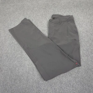 The North Face Pants Womens 6 Grey Zip Off Hiking Outdoor Logo Fly Zip Size 6 - Picture 1 of 12