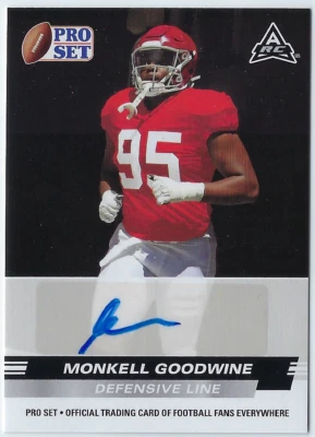 2022 Leaf Pro Set RC AUTO Monkell Goodwine #PSA-MG2 Alabama Crimson Tide NM - Image 1 of 2