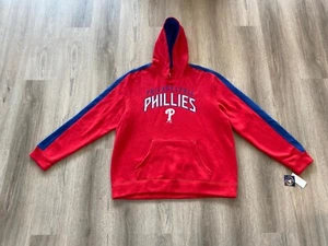 NEW Philadelphia Phillies Red Fanatics Fleece Pullover Hoodie MLB Men's Size 2XL - Picture 1 of 10