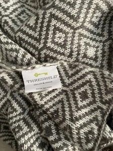 Target Threshold Blanket Grey Geometric - Picture 1 of 4