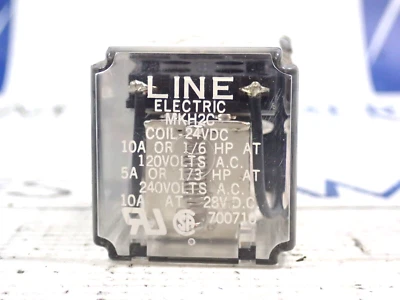 Line Electric MKH2C Relay coil 24VDC 10A 8 Pin - Image 1 of 4