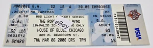 Robert Cray Band Chicago Illinois House of Blues MAR 6, 2008 Ticket Stub - Picture 1 of 2
