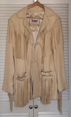 Chaqueta de cuero occidental de cuero de diamante usada por el actor de El Paso Brian Cutler talla 44 Foto 1 de 4