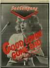 Bad Company Good Lovin Gone Bad single A3 Laminated  Advert UK 1975 Paul Rodgers