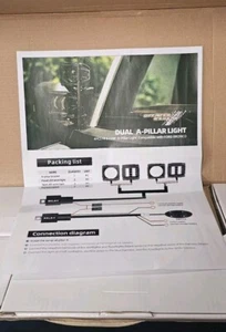Offroad Gamers Dual Pod A-Pillar Mount, Flood Lights, Spot Lights And Harness - Imagen 1 de 5