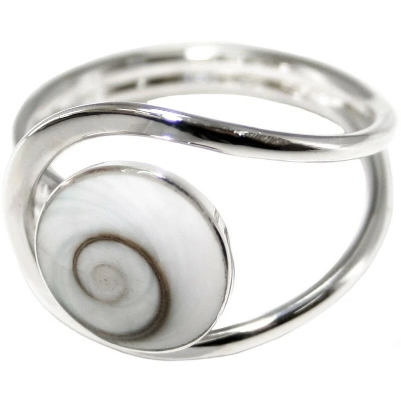 Shiva Eye Ring 925 Sterlingsilber Stein 12 mm Größe 52 Damen Schmuck SER001 - Bild 1 von 1