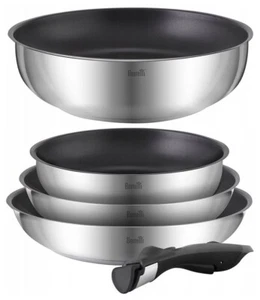 JUEGO DE SARTENES BERRETTI COMODO 5 PIEZAS, SARTENES + SARTÉN + MANGO DESMONTABLE - Imagen 1 de 15