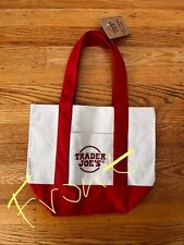 NWT Trader Joe's Mini Canvas Red Limited Edition