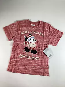 Kids Disney Red Short Sleeve Mickey Mouse T Shirt Small NEW - Picture 1 of 3