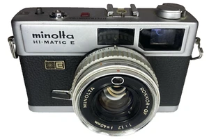 Minolta High Matic E Rangefinder Film Camera 35mm Rokkor OF 1.7 f40mm Parts Only - Picture 1 of 18