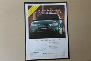 Original FORD MONDEO VERONA magazine advert frame-ready wall-art flat-pack - Bild 1 von 1