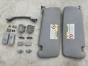 01-06 OEM BMW E46 CUPÉ Conductor Pasajero Parasol Agarre Manijas Accesorios CONJUNTO - Imagen 1 de 24