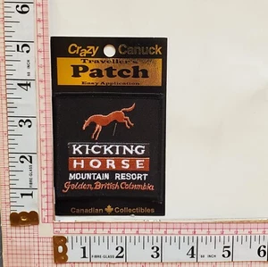 Kicking Horse Pass Golden B.C. Vacation Travel Holiday Souvenirs Jacket Patch - Picture 1 of 1