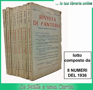 militaria RIVISTA DI FANTERIA lotto 1936 ww2 seconda guerra mondiale montagna - Imagen 1 de 1