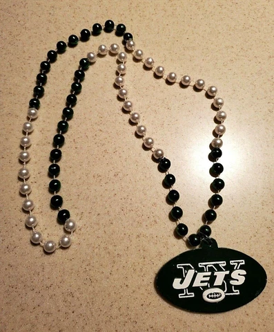 NY JETS Bead Necklace Cover
