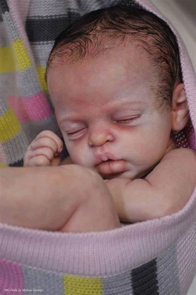 Doll Mini Unfinished Reborn Baby Doll Kit Unpainted 10inch Soft Body DIY New Toy - Image 1 of 4