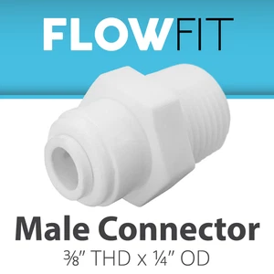 Express Water Male Connector 3/8" x 1/4" Quick Connect QC RO System Fitting Part