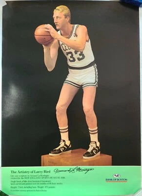 LITOGRAFÍA DE COLECCIÓN LARRY BIRD 20X28 FIRMADA POR EL ARTISTA ARMAND LA MONTAGNE Foto 1 de 4