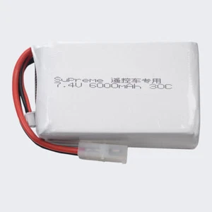 1Pack 7.4V 6000mAh 30C Li-po Battery for X Tamiya Hornet 18FW Remote control Car - Picture 1 of 6