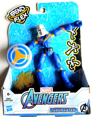 Marvel Avengers Bend and Flex: Taskmaster 6" Action Figure Hasbro 2021 NIB Cover
