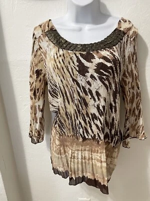BLUSA TÚNICA NICOLA MANGA 3/4 TELA ARRUGADA. Talla XL# 21 Foto 1 de 4