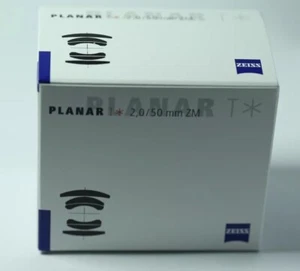 Carl Zeiss Planar T* 50mm F2 ZM Leica M Mount Black w/Box - Picture 1 of 3