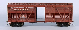 ATHEARN T&P 40' Double-Deck Stock Car (Brown) 1/87 HO Scale Model ASSEMBLED! - Picture 1 of 7