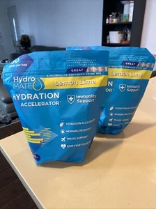 LARGER NatureWorks HydroMATE Electrolytes Powder Lemon Lime Pack 30 Servings X 2 - Picture 1 of 4