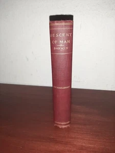 Descent of Man Charles Darwin Hardcover 2nd Ed Reprint - Picture 1 of 6